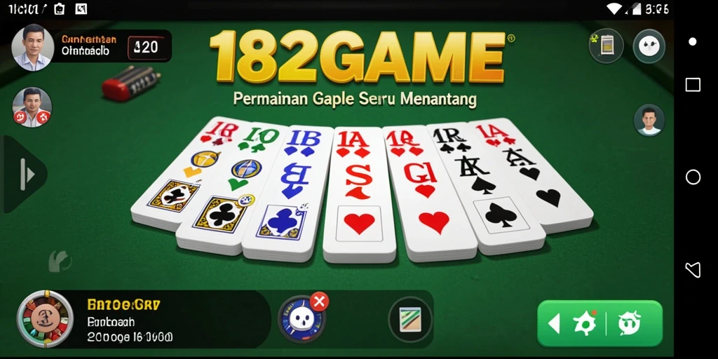 Screenshot gameplay Gaple yang menarik dan seru.