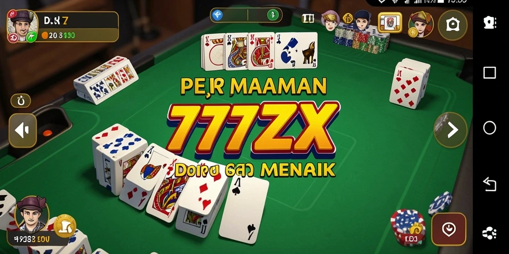 Tampilan gameplay seru dalam permainan Domino 777ZX.