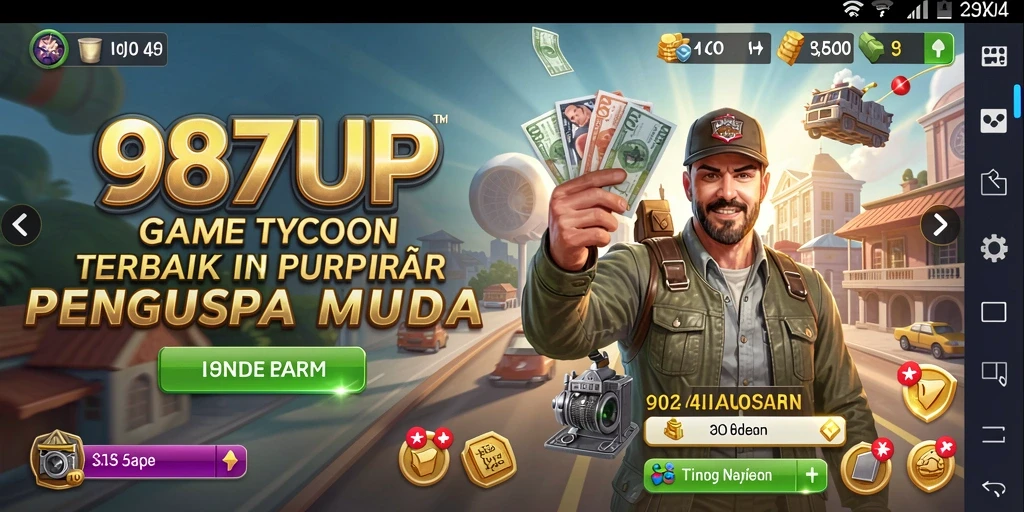 Screenshot utama menampilkan aksi seru dalam gameplay Tycoon.