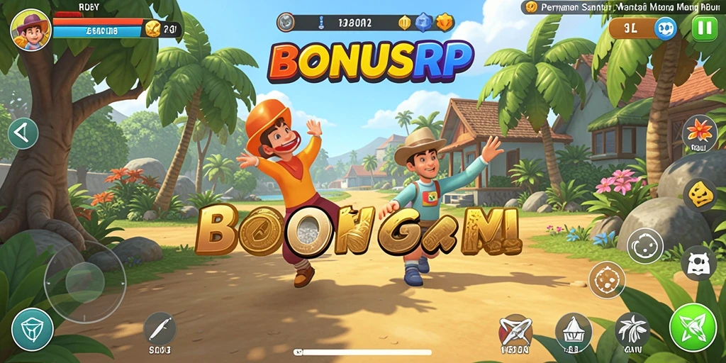 Tangkapan layar gameplay <strong>BONUSRP</strong> yang penuh warna dan menghibur.