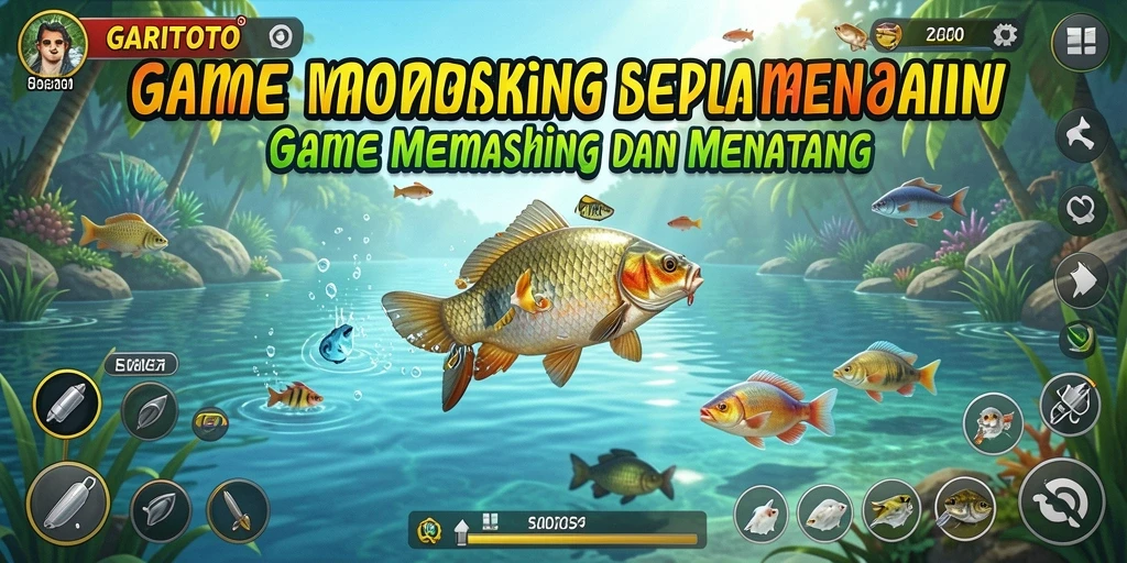 Screenshot gameplay GARITOTO dengan suasana memancing yang menegangkan.