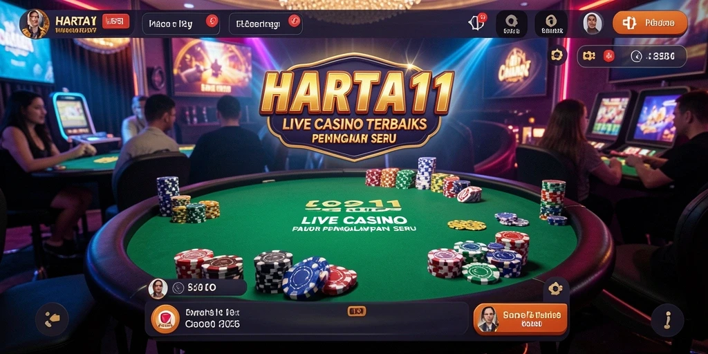 Tampilan menawan gameplay Live Casino HARTA11 dengan dealer profesional.