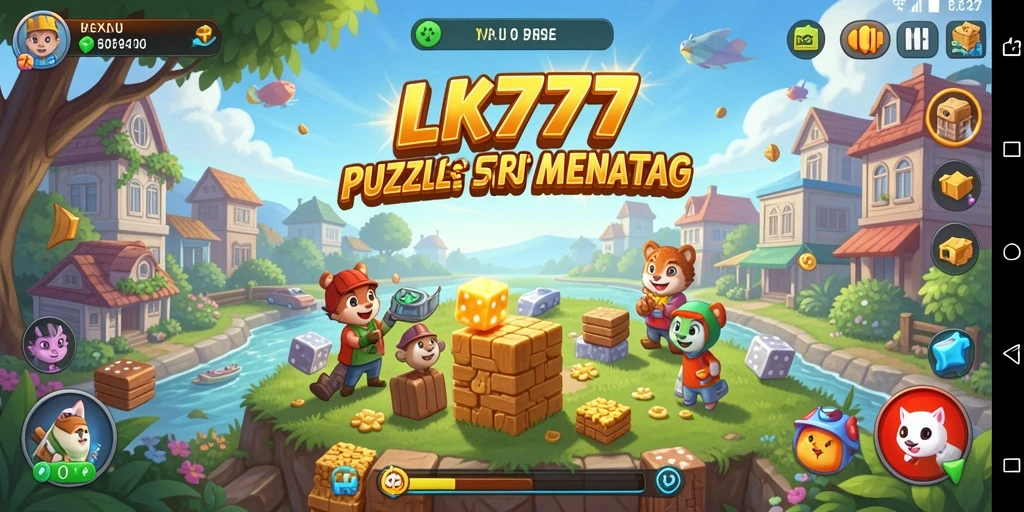Tampilan gameplay LK777 dengan beragam teka-teki menarik.