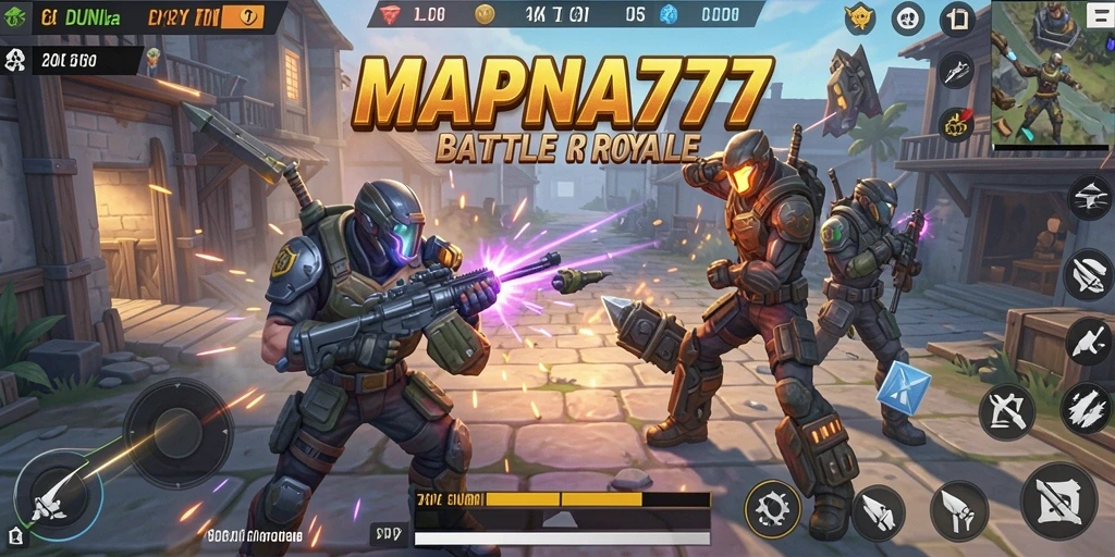 Gameplay seru di MAPNA777 dengan aksi Battle Royale intens.
