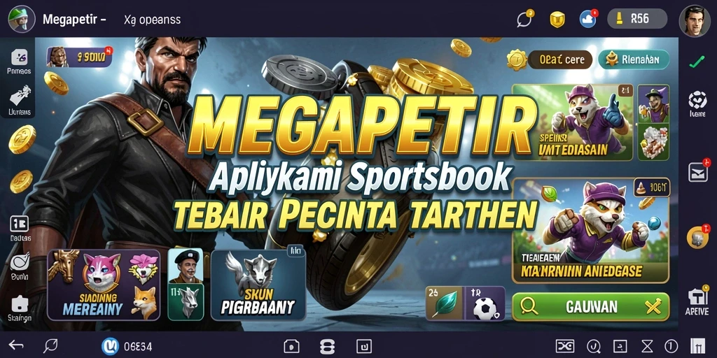 Tampilan antarmuka MEGAPETIR yang menarik dan mudah dinavigasi.