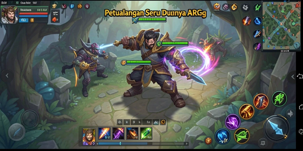 Tampilan gameplay seru dalam <strong>OLX17</strong> dengan pertarungan yang mendebarkan.