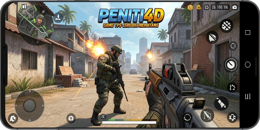 Tampilan gameplay seru dan mendebarkan dari PENITI4D.
