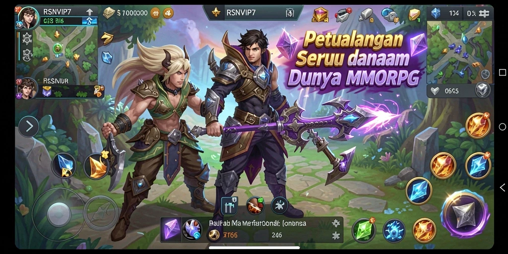 Tampilan gameplay <strong>RSNVIP7</strong> yang mengesankan dalam dunia MMORPG.