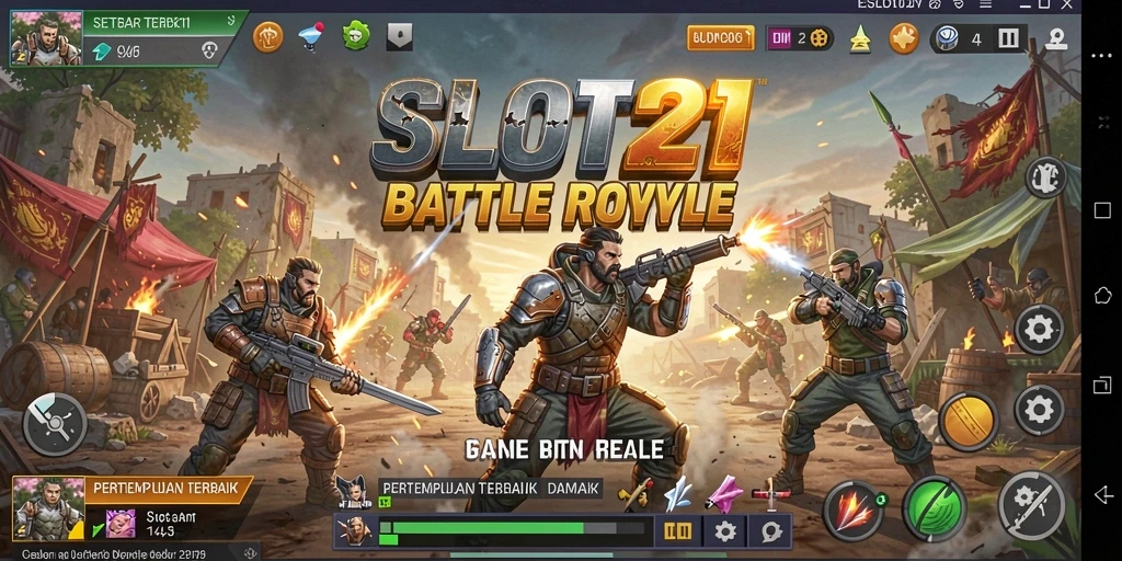 Gameplay mendebarkan dalam pertarungan Battle Royale.