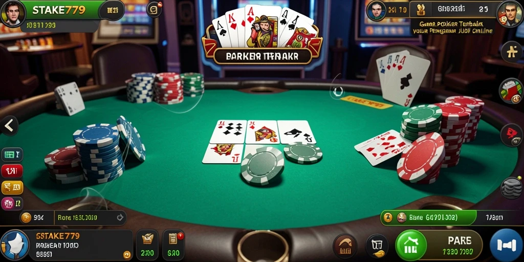 Tampilan gameplay Poker di STAKE779 yang menarik dan menegangkan.