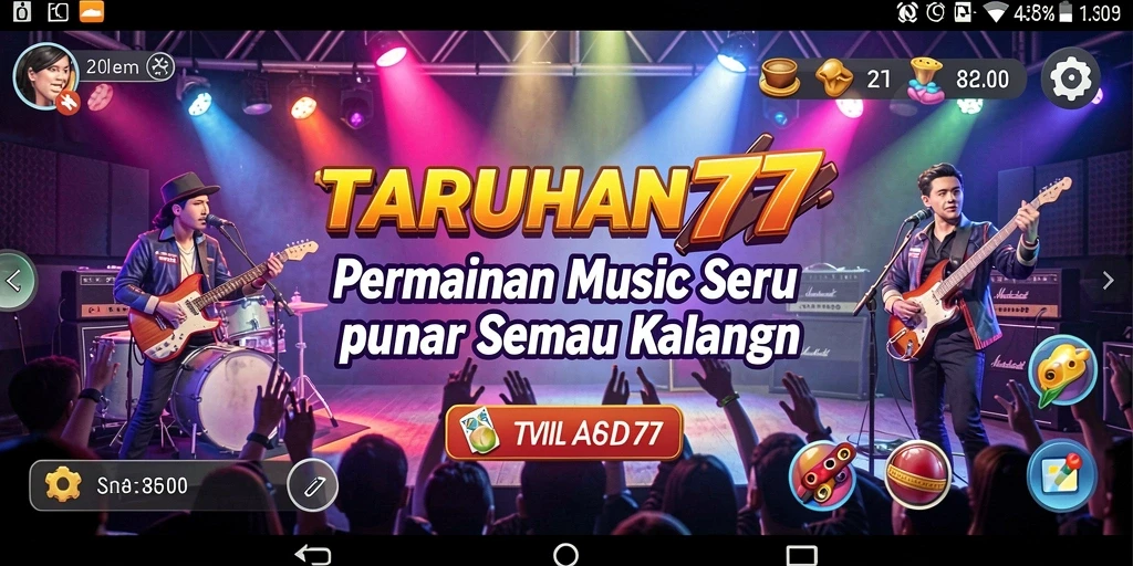 Tampilan screenshot TARUHAN77 saat gameplay Music yang seru.