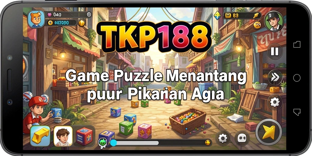 Tampilan gameplay TKP188 dengan berbagai teka-teki yang menarik.